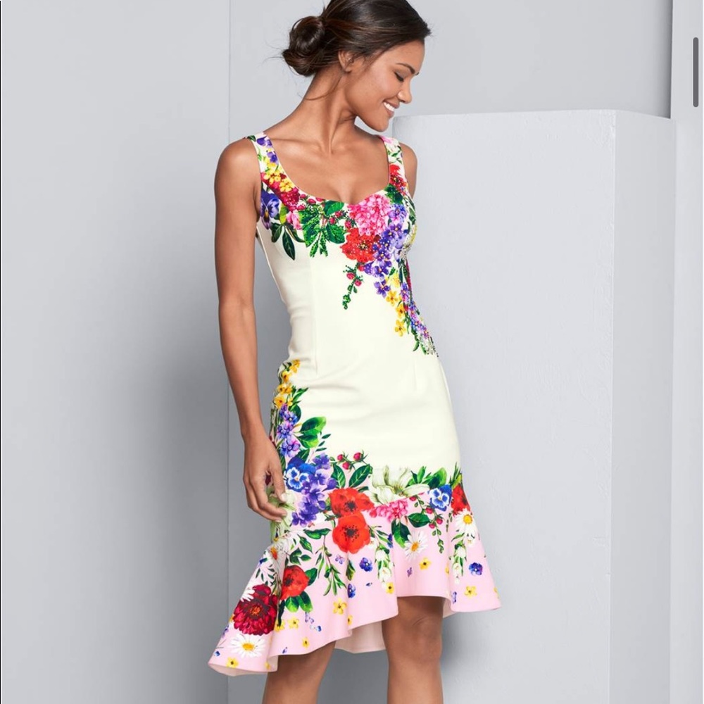 Venus Ruffle Trim Dress
